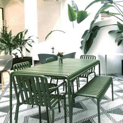 Timo iron frame bench