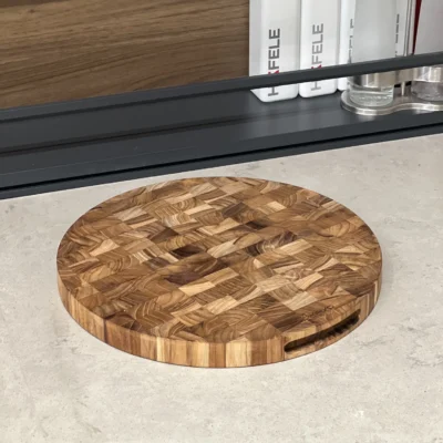 Kaiyo Round Teak Cutting Board with European Export Standards